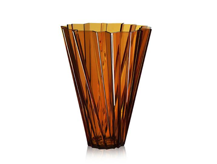 KARTELL vase SHANGHAI (Ambre - PMMA transparent)