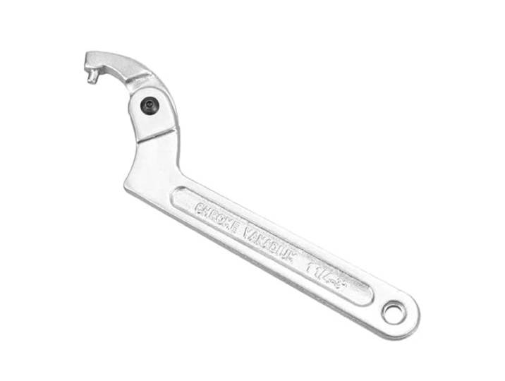 ZUVNIK 1pc Einstellbare Wasser Meter Cover Wrench Spezielle Spanner Drehmoment Seite Loch Haken Mutter Reparatur Werkzeug(115-170mm Round)