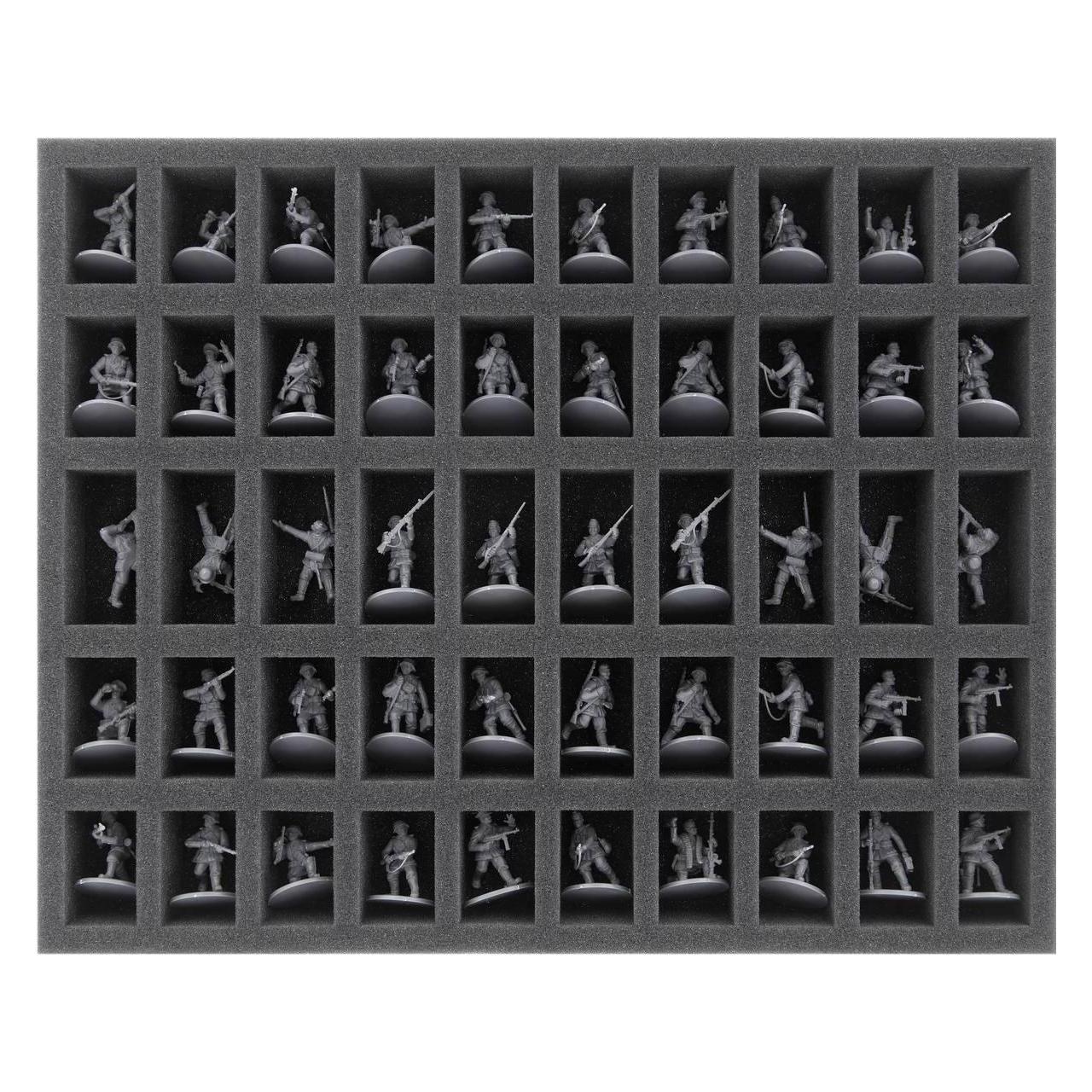 Feldherr FS035BA03 - Schaumstoffeinlage für Bolt Action - 50 Miniaturen (Schaumstoff) (FS035BA03)