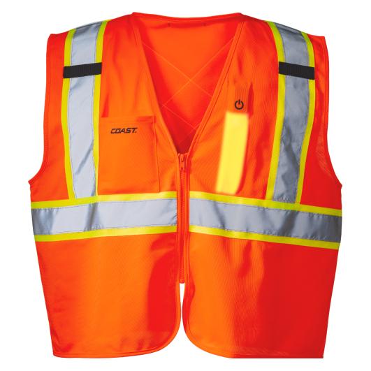 Coast SV350 (L) - Sicherheitsweste mit aktivem Licht (L) (COAST)