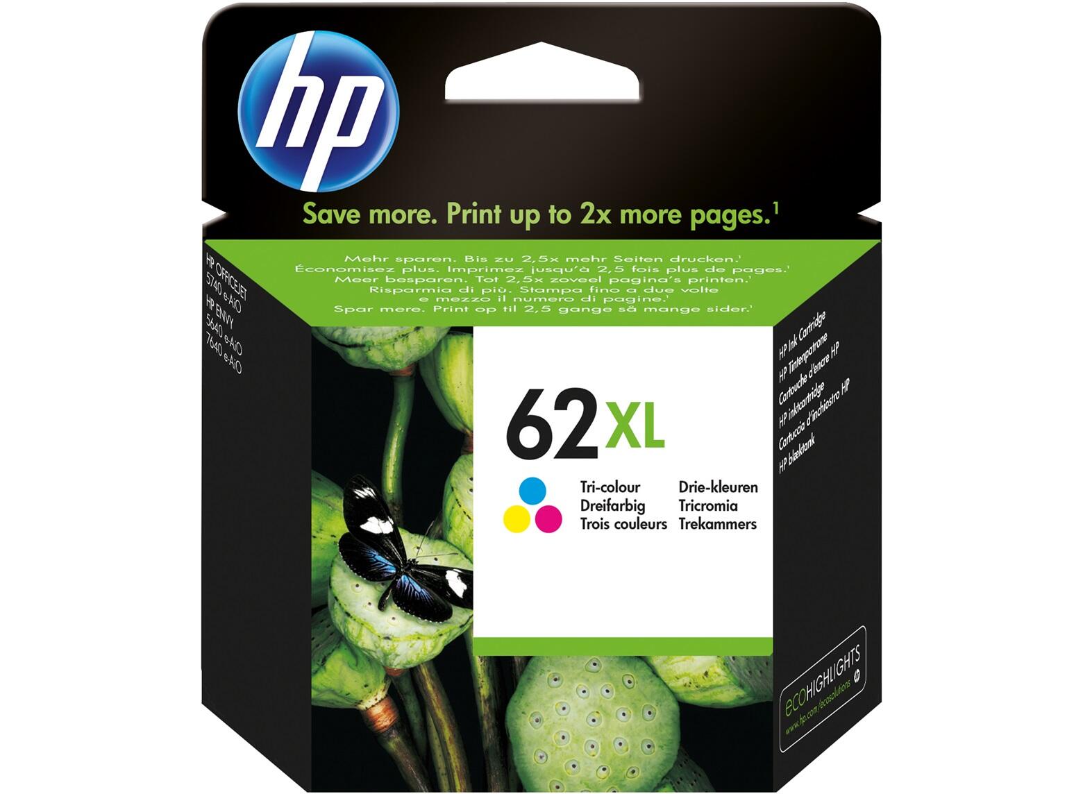 HP Inc. HP Original 62XL Druckerpatrone - cyan, magenta, gelb (C2P07AE) C2P07AE#UUS