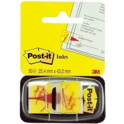 Post-it Index Haftstreifen »Index« Unterschrift 43,2 x 25,4 mm transparent, 4.32x2.54 cm