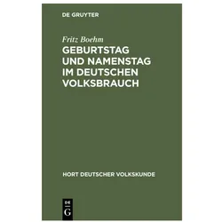 Boehm:Geburtstag und Namenstag im deuts, Fachbücher von Fritz Boehm