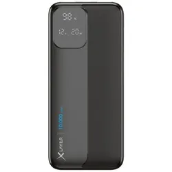 Xlayer Powerbank »Rapid« 10.000 mAh schwarz schwarz, 6.8x15x1.6 cm