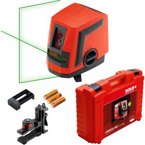 SOLA Kreuzlinienlaser 71013801, CROSSLINE GREEN NX, grüner Laser, selbstnivellierend, mit Halterung und Koffer