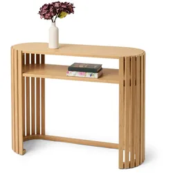 Tchibo - Konsole »Holt« aus Bambus mit Lamellenelmenten - 100x35x76cm - naturfarben -