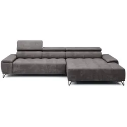 Ecksofa Palladio Stoff Grau Grey