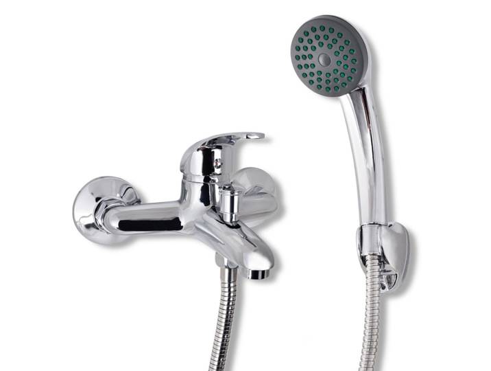vidaXL Bad Dusche Mischbatterie Set Chrom