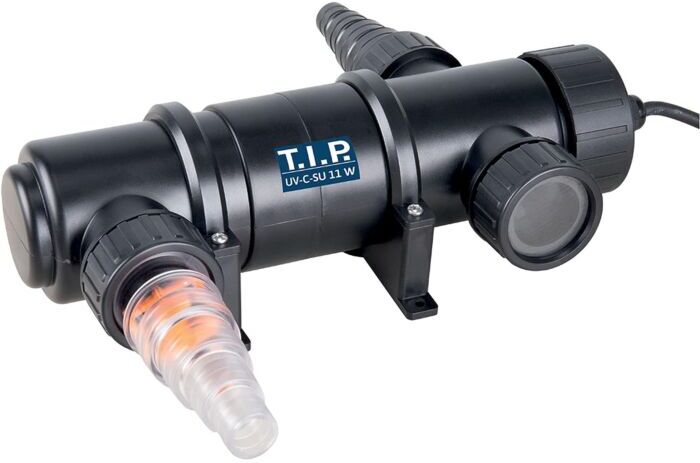 T.I.P. UV-C Strahler - Für Teiche bis 10.000 l, UV-C 11 W reduziert Bakterien und Algen, Kontrollleuchte, UV-C-SU 11 W 30432
