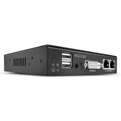 Lindy KVM IP Access Switch DVI-I & USB, KVM Switch, Schwarz