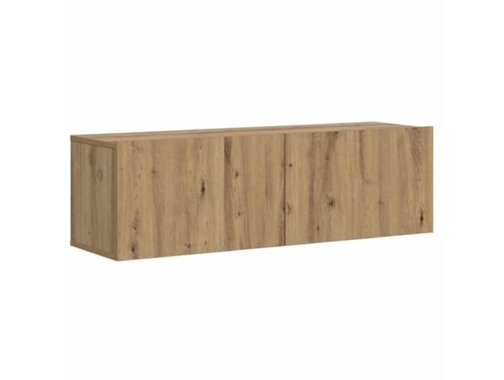HEFZGDB TV-Wandschrank Artisan-Eiche 100x30x30 cm Holzwerkstoff mit reichlich Stauraum für Multimedia-Geräte, langlebiges Material und praktischem Design für Wandmontage, robuste