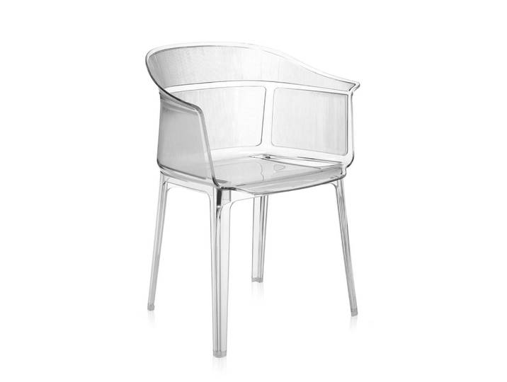 KARTELL fauteuil PAPYRUS (Cristal - Polycarbonate 2.0 recyclé)
