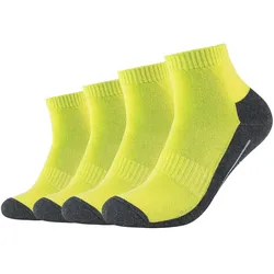 4er Pack camano Pro Tex Quarter Funktionssocken 7500 - lime 39-42