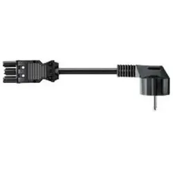 NoName Smartline Powercord (5 m), Stromkabel, Schwarz