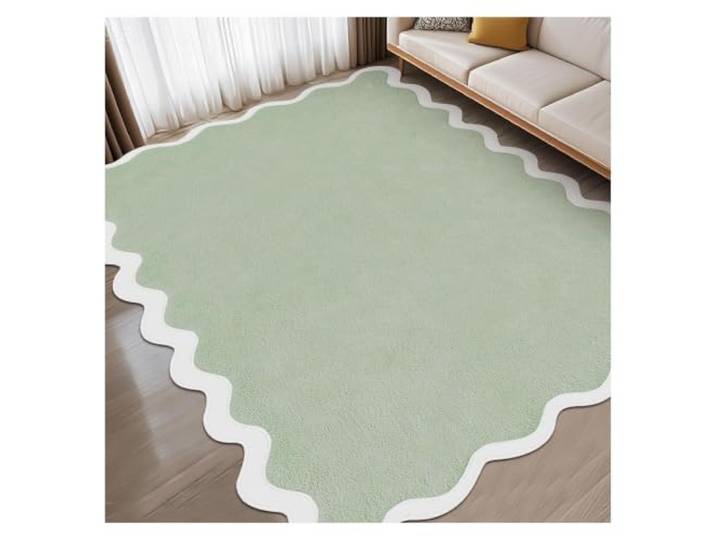 Gewellter, maschinenwaschbarer, rutschfester großer Wohnzimmerteppich Schlafzimmer-Nachttisch, Heimdekoration, Bodenmatte(Color 3,220x330cm)
