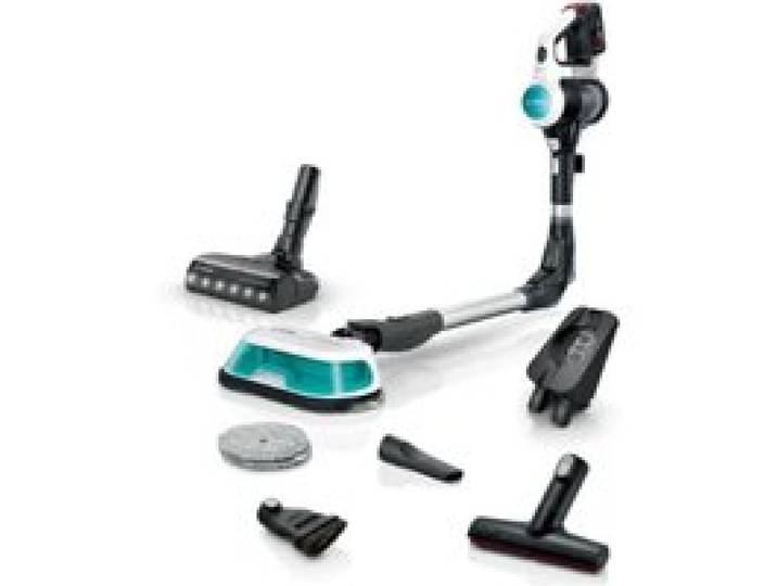 Aspirateur sans fil - BOSCH - BCS71HYG1 - Autonomie 40 min - Nettoyage à leau - Blanc