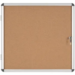 Bi-Office Schaukasten Enclore, für den Innenbereich, Innenseite Kork, 72 x 67.4 cm