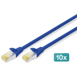 Digitus CAT 6A S/FTP Patchkabel, 10 Stück
