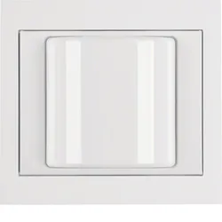 Berker 52037009 Lichtsignal mit Rahmen K.1 polarweiß glä