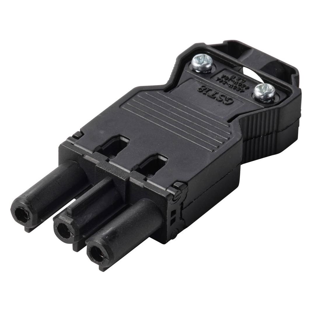 Sygonix SY-7189198 Plug Black (SY-7189198)