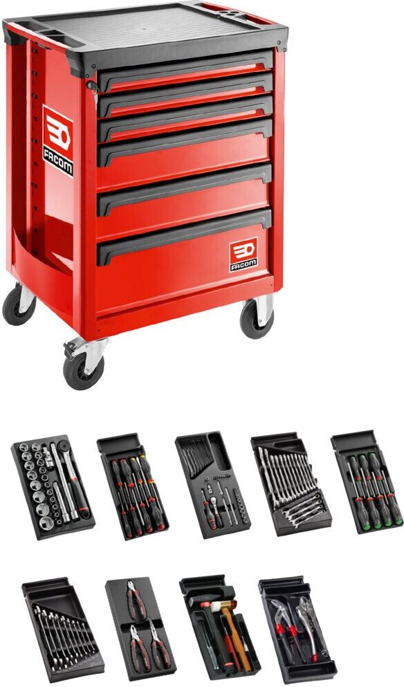 Facom Werkstattwagen ROLL.6GM3 mit 6 Modulen