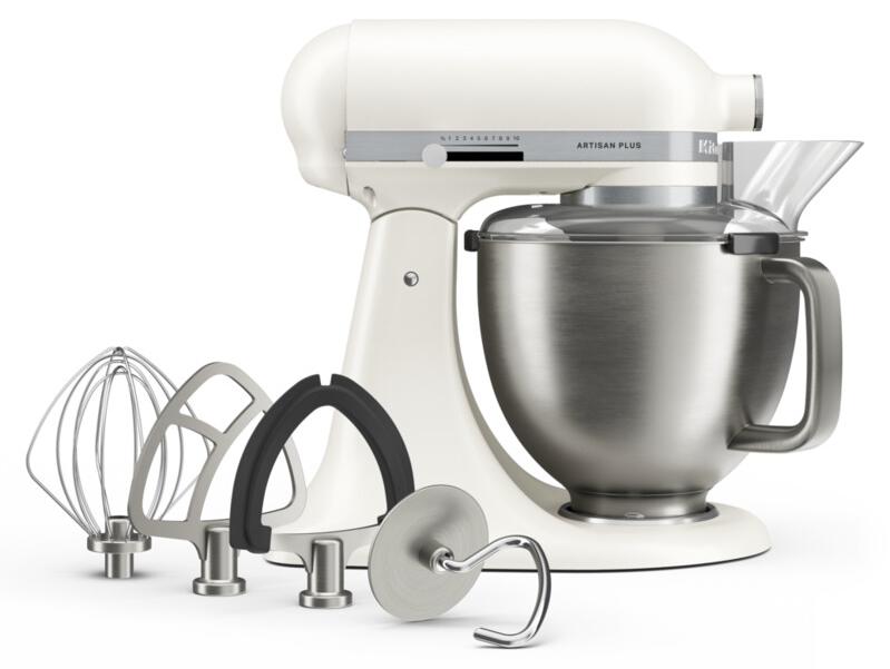 KitchenAid 5KSM50PKVEPL, Standmixer, Weiß, Schlagen, Mixen, Whisking, 4,7 l, Leiter, Metall