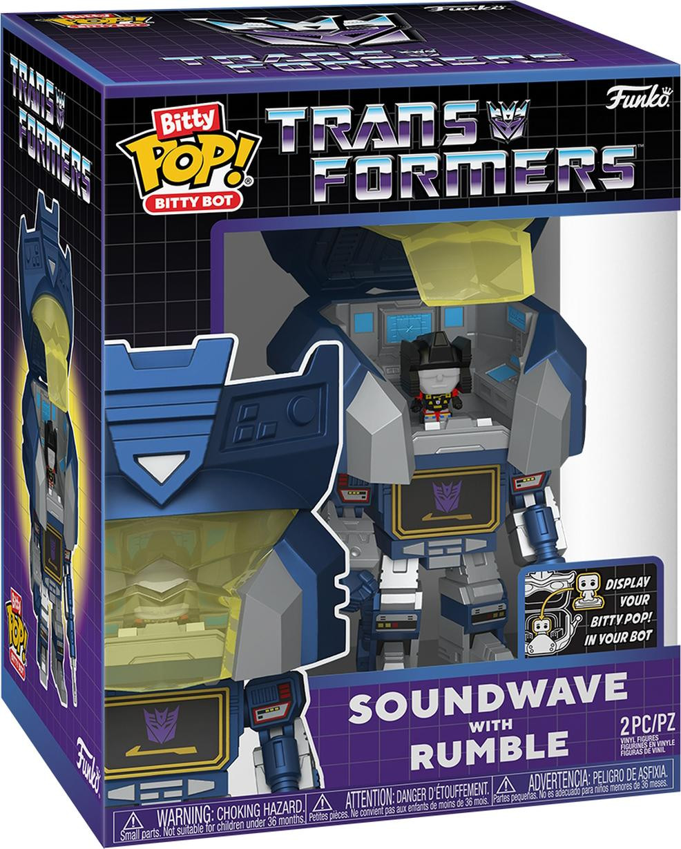 Funko Transformers Bitty Pop! Soundwave met Rumble