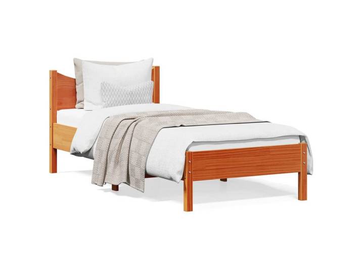 furnicato Bettgestell Moderner Bettrahmen aus massivem Kiefernholz 195,5x80,5x74 cm (1-tlg)