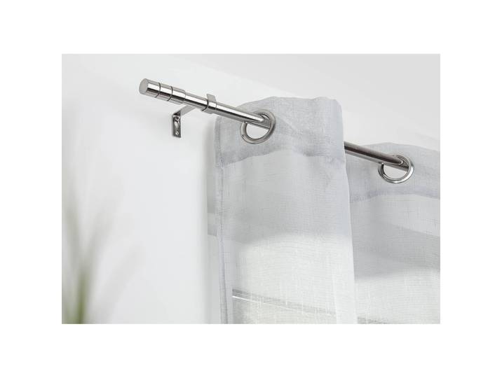 Tringle à rideau Zylinder extensible 6 x 130 x 10cm Argenté/Aspect acier inoxydable Hauteur : 130 cm Largeur : 6 cm Poids : 0.13 kg Profondeur