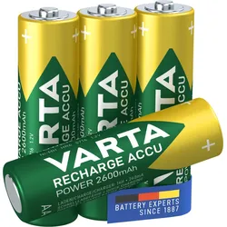 VARTA Recharge Accu Power AA 2600 mAh Blister 4