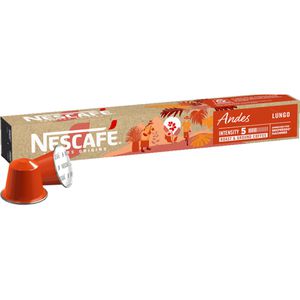Nescafe Kaffeekapseln Farmers Origins, Andes Lungo, 10 Kapseln, für Nespresso