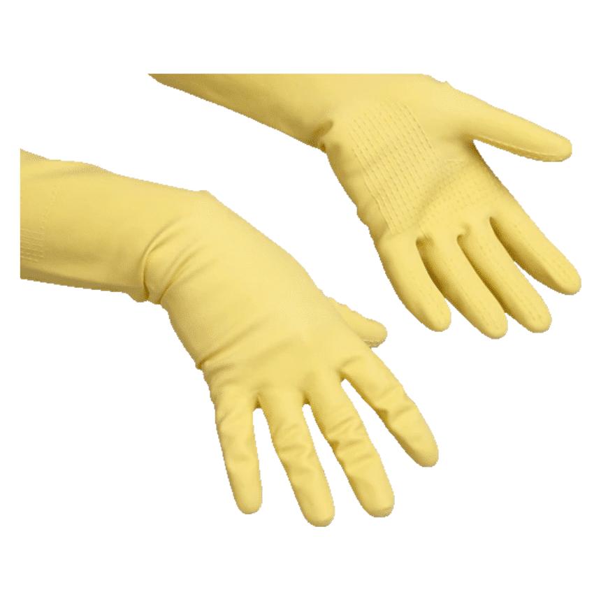 Vileda PROFESSIONAL unisex Gummihandschuhe SafeGrip - Der Griffige gelb Grösse XL, 1 Paar (XL) (174339)