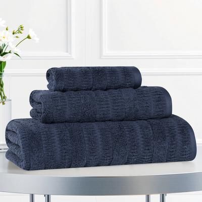 Superior Mika Smart Twist Viscose Cotton Blend 3 Piece Towel Set