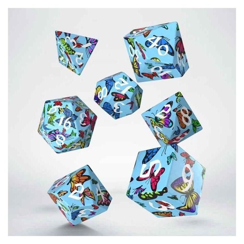Q Workshop Full Art Dice Set: Butterfly (437465)