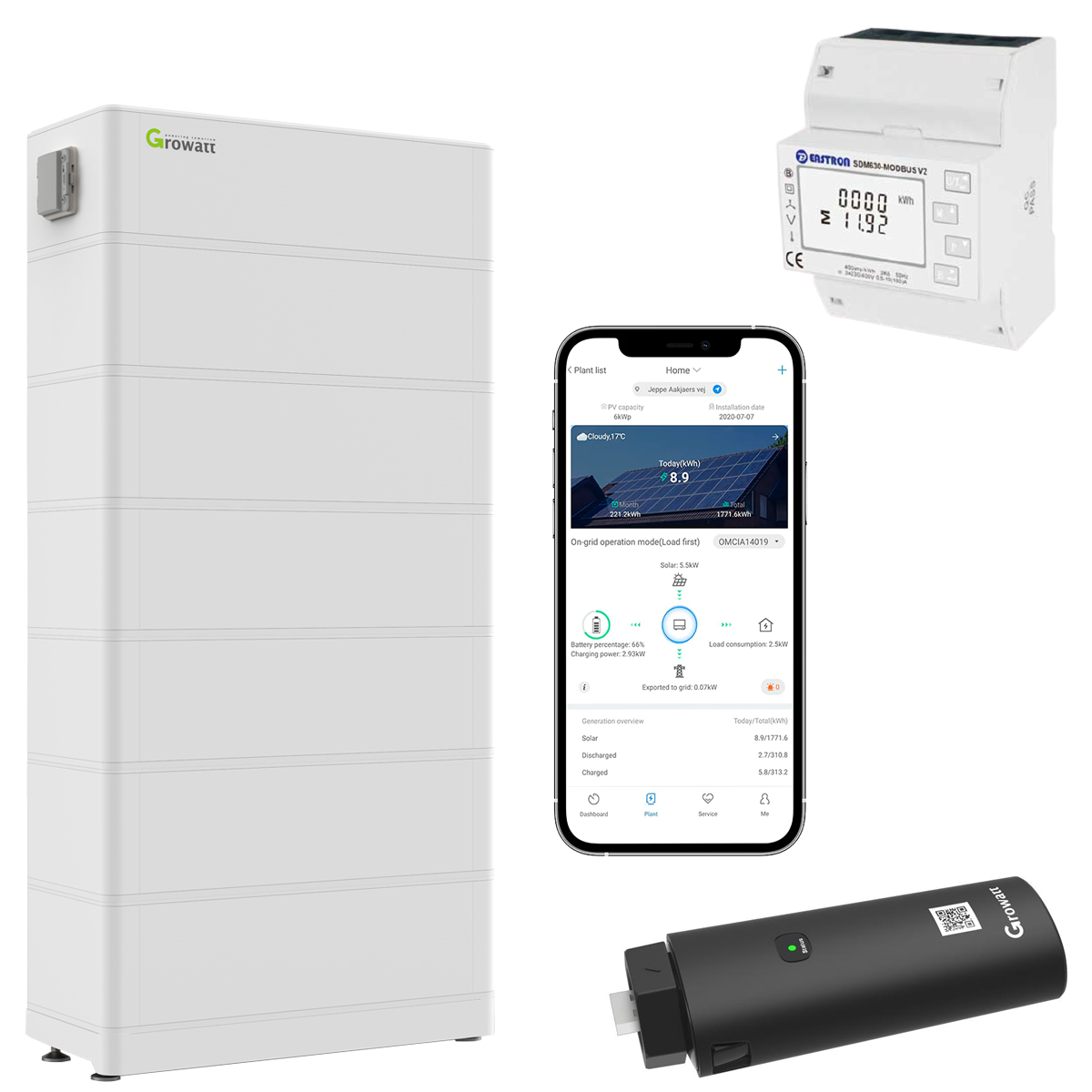 ARK 20.4kWh Hochvolt-Solarspeicher-Set für Growatt MOD TL3-XH Serie
