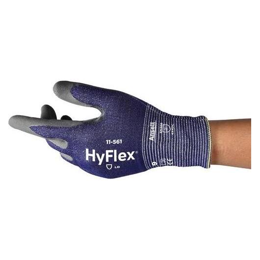 HyFlex Arbeitshandschuhe 11561R070-1P Grösse 7 Dunkelblau 12 Paar (7) (11561PRO070)