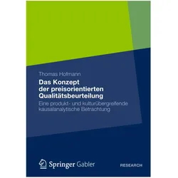Das Konzept der preisorientierten Qualitätsbeurteilung, Fachbücher von Thomas Hofmann