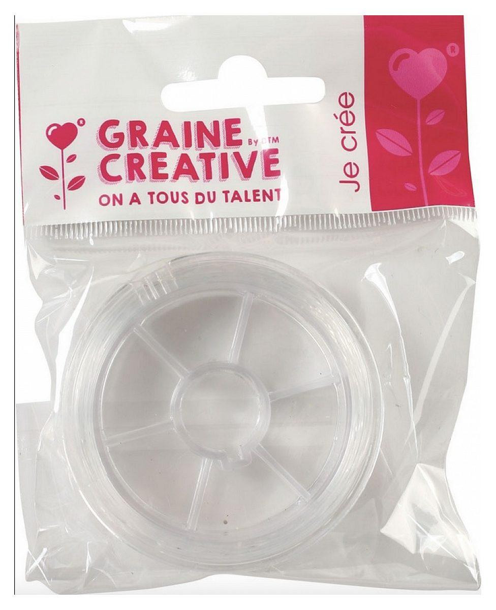 Graine Creative transparante nylon draad, 5 meter, diameter: 0,5 mm