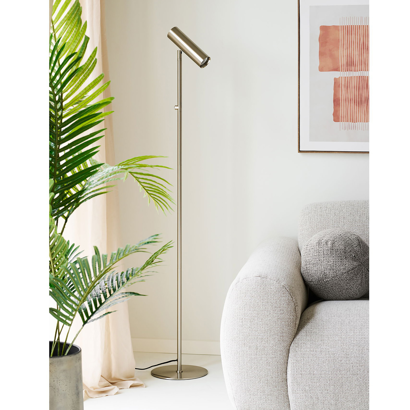 House Nordic Vloerlamp Paris Zilver