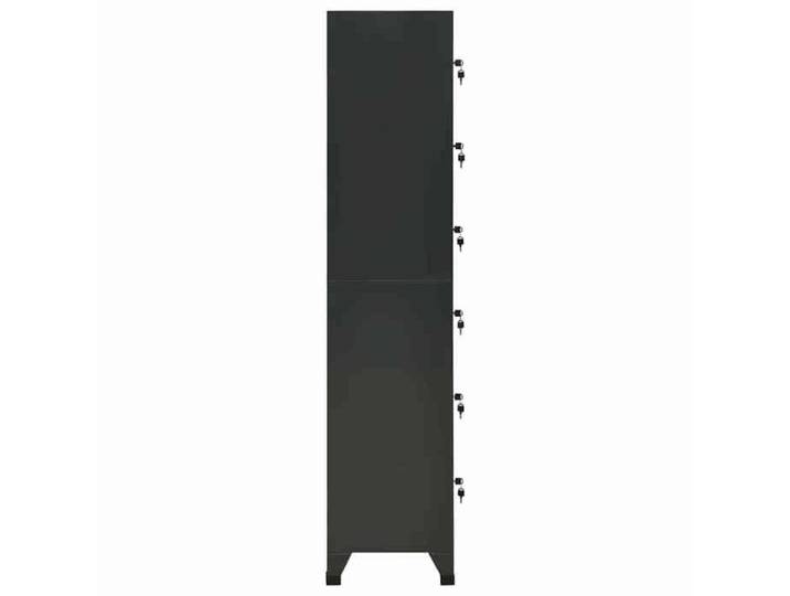 Armoire de stockage - forme rectangulaire - Armoire à casiers Anthracite 38x40x180 cm Acier - Assemblage requis（8171）