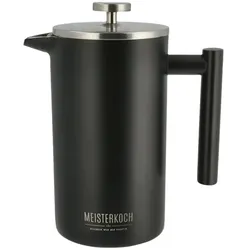 Meisterkoch Kaffeepresse  CENA , schwarz , Edelstahl , Maße (cm): H: 12,5  Ø: 22
