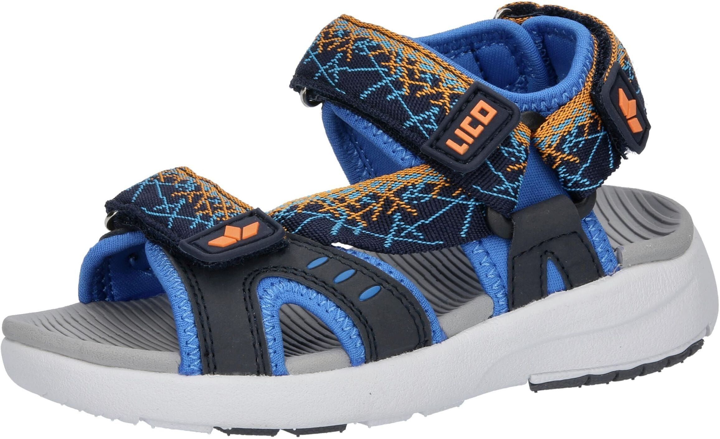 Sandale LICO "Sandale Sami V", Mädchen, Gr. 30, blau, Synthetik, Schuhe Sandale blau 30