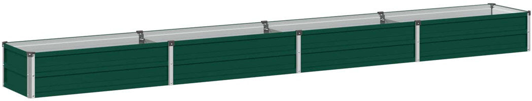 Rio Outdoor Raised Garden Bed Green 24cm H x 320cm W x 40cm D