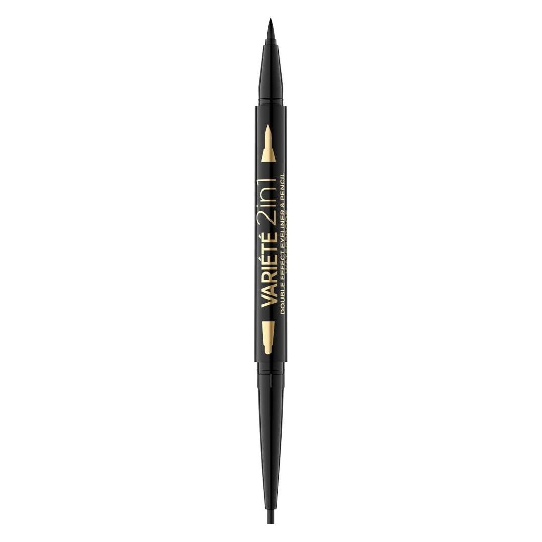 Eveline Variete 2in1 Double Effect Waterproof Eyeliner Eye Pencil Ultra Black (Ultra Black) (45395059)