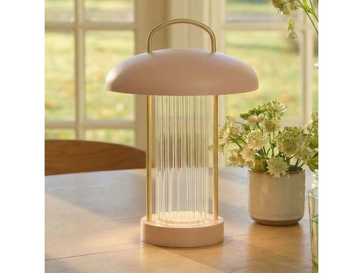 Mirano Portable Tischleuchte Støvet Rosa - Nordlux - Wohnzimmer - Skandinavisch - Metall - Mit Schirm