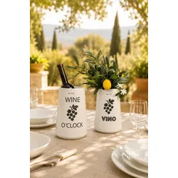 Weinkühler Torello ""Vino o Clock"" cremeweiß
