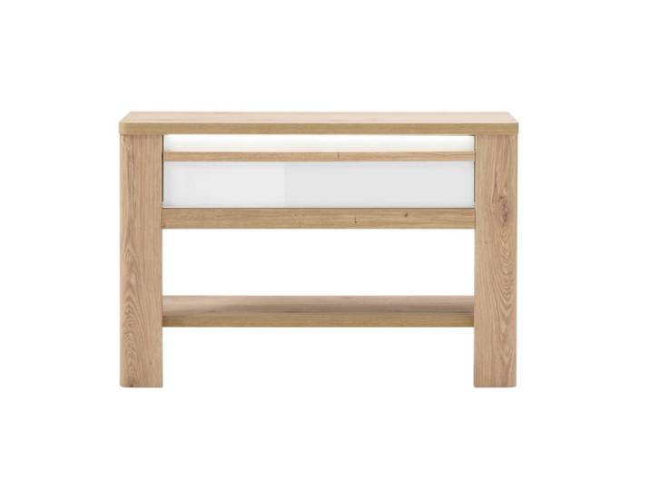 Console PALAZZO imitation chêne/ blanc
