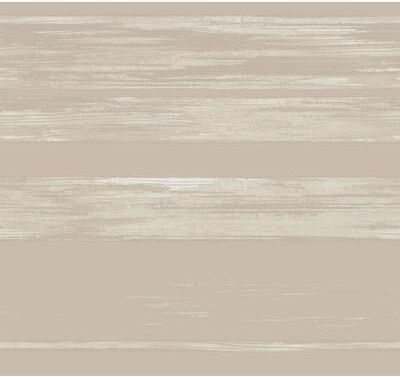 Ronald Redding Horizontal Dry Brush Taupe Wallpaper