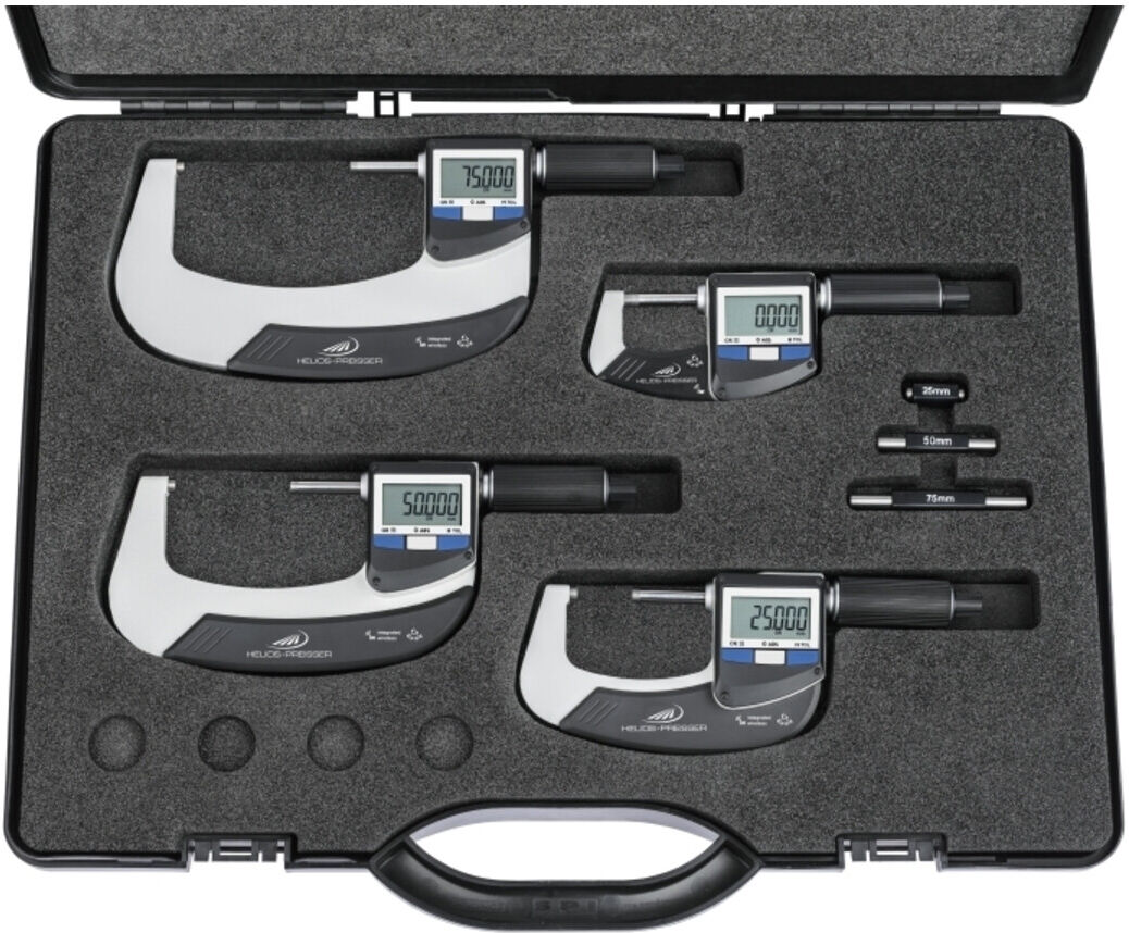 Helios-Preisser Dig. Bügelmessschraube IP65 Integrated Wireless Satz 0-100mm (186642160)