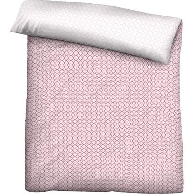 Wendebettbezug BIBERNA "Mix & Match in Größe 135x200 oder 155x220 cm", rosa (rosa, muster), B:155cm L:220cm, Mako-Satin, Obermaterial: 100% Baumwolle, Bettbezüge, Bettbezug aus Baumwolle, gemusterte Bettwäsche mit Wendeoptik